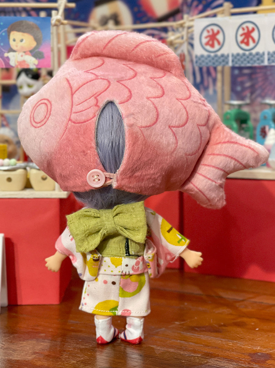 [AHT58b-O] Summer Festvial Hat 鯛魚燒 pink** AMMC/MMC size**