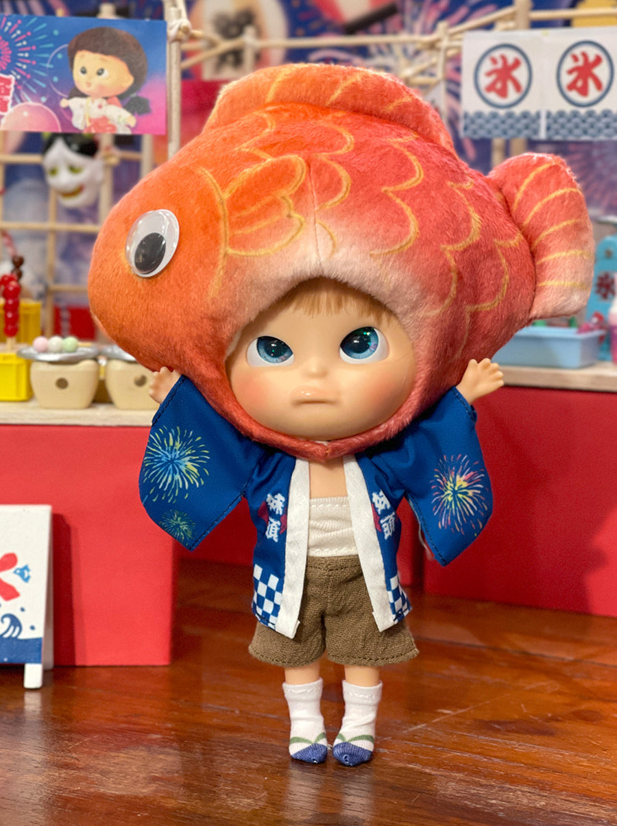 [OF443b-O] 夏祭外套Happi Coat Blue ** AMMC/MMC size outfit**