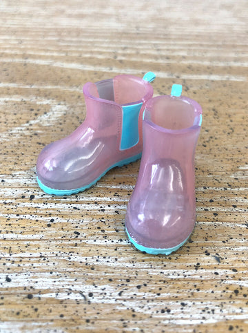 [APS28] Transparent rain boot in Rose