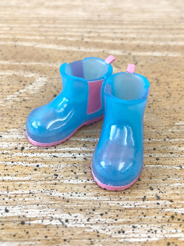 [APS30] Transparent rain boot in BLUE