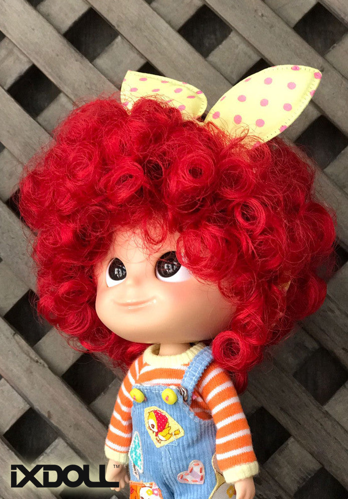 [DW24] MMC Afro-hair Wig / Neon Red