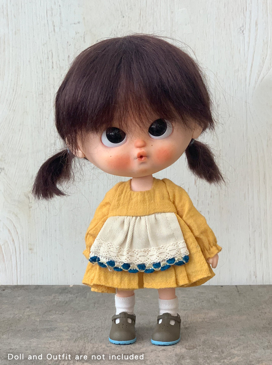 [DW38] Mohair Wig- Shoulder Length / Dark Brown