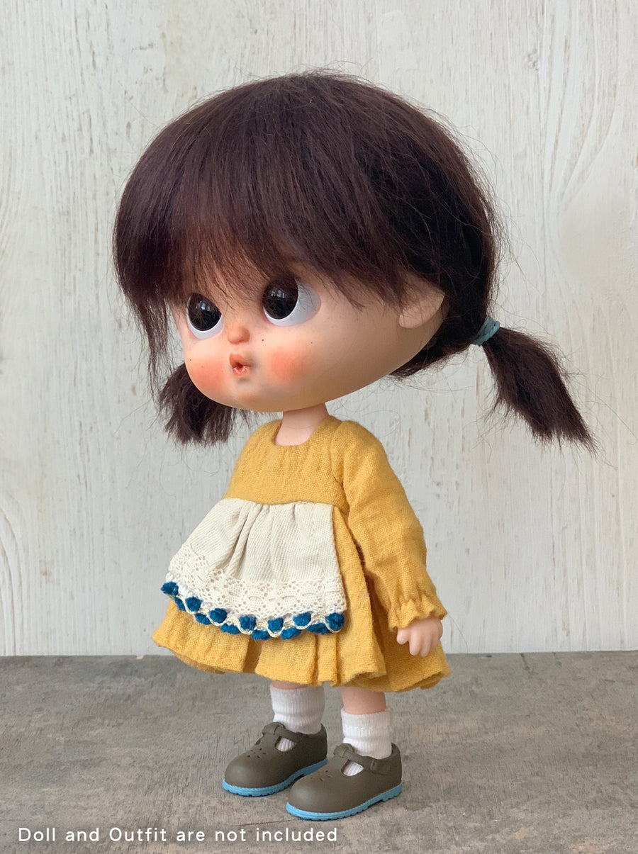 [DW38] Mohair Wig- Shoulder Length / Dark Brown