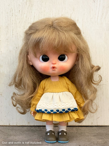 [DW45] Mohair Wig - Long Curly/Camel