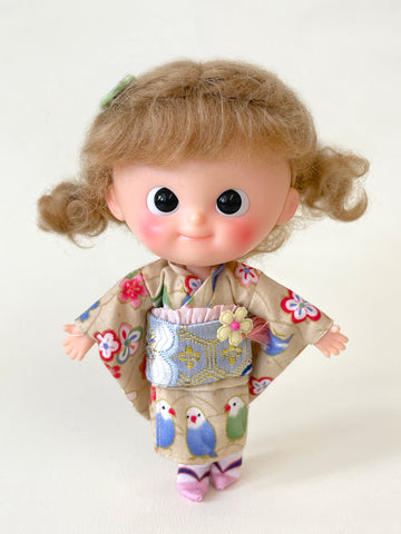 [MDF011b] KIMONO set B ♡ 淺杏色 ♡  肥妹/pocket mui size♡