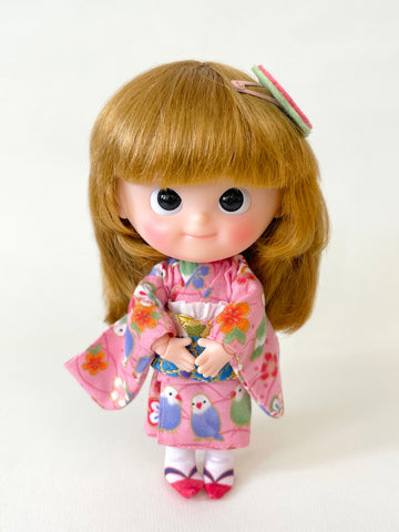 [MDF011a] KIMONO set A ♡ 粉紅色 ♡  肥妹/pocket mui size♡