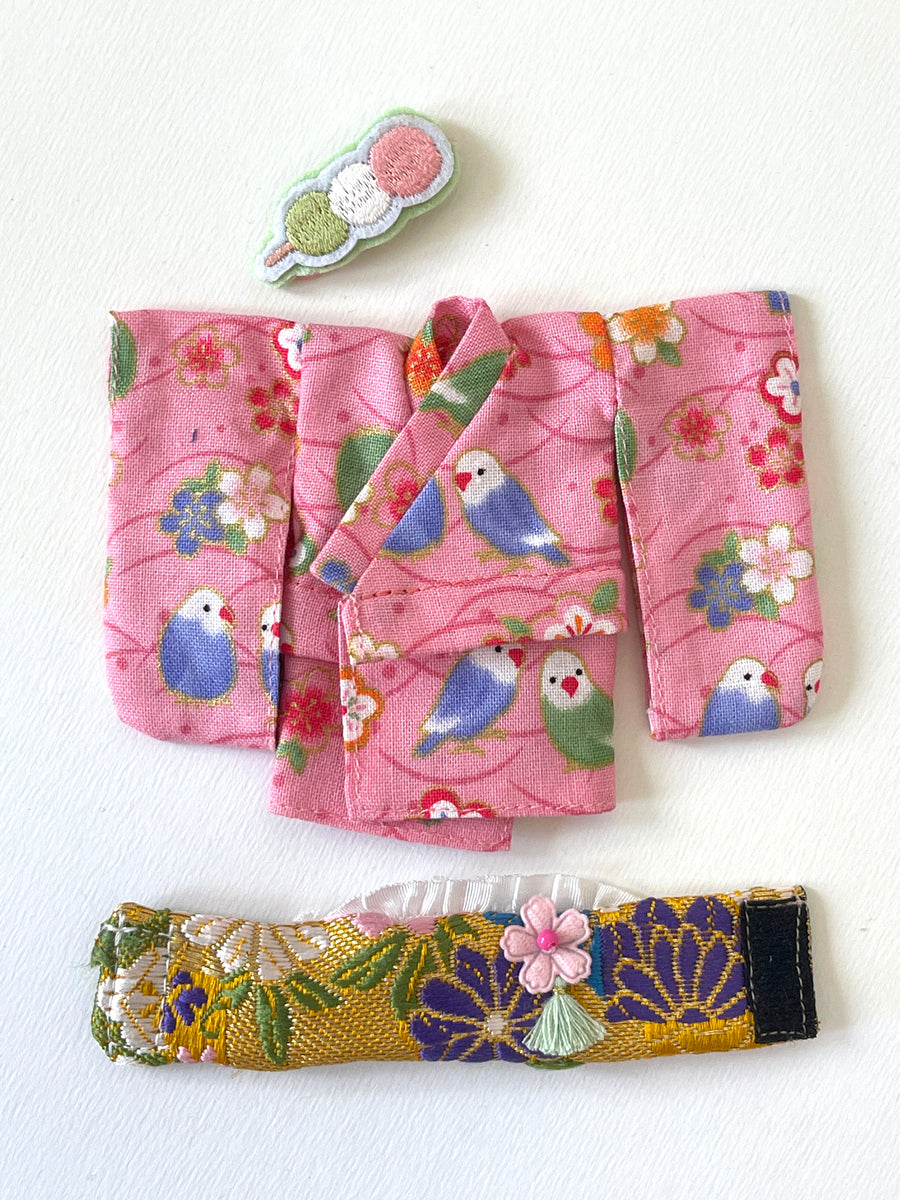 [MDF011a] KIMONO set A ♡ 粉紅色 ♡  肥妹/pocket mui size♡