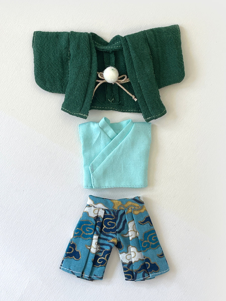 [MDF011c] KIMONO set C ♡ 綠色 ♡  肥妹/pocket mui size♡