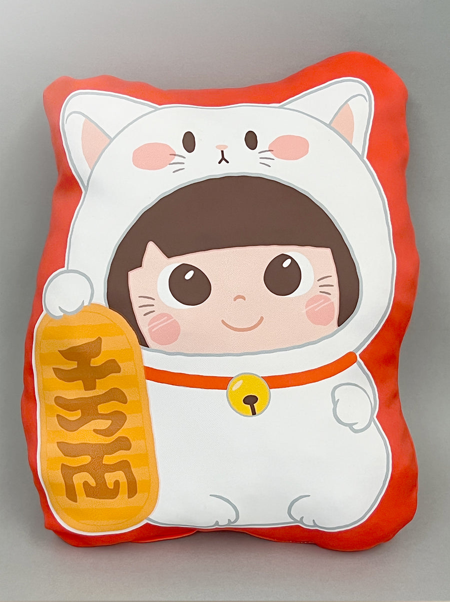 [MBC09I] Lucky Cat Cushion 招き猫咕𠱸(紅色)  ♡♡ 預訂 Preorder ♡♡