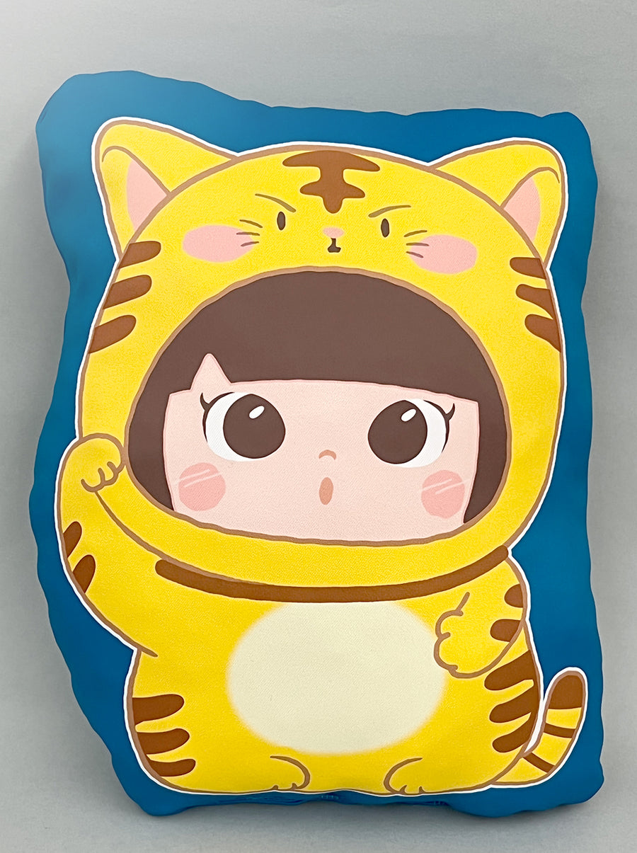 [MBC09J] Lucky Cat Cushion 老虎咕𠱸(藍色)  ♡♡ 預訂 Preorder ♡♡