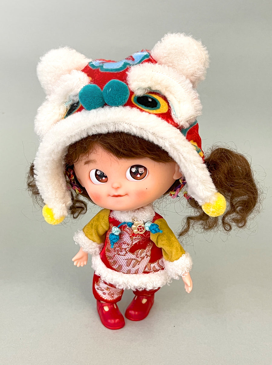 [AHT59B] Lunar chinese tiger hat /Red 寅年賀老虎帽(紅色) ♡♡ 預訂 Preorder ♡♡