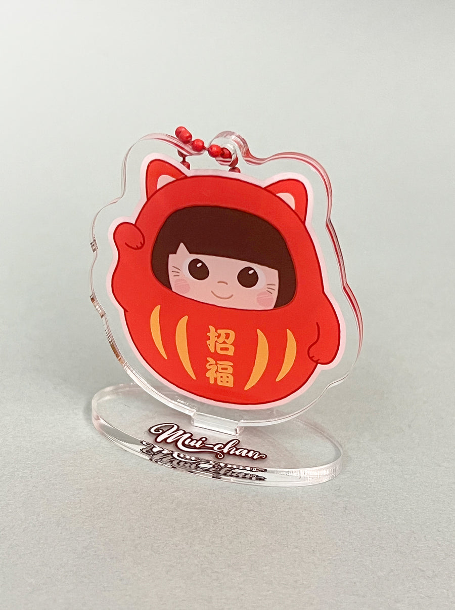 [MKC02A] Red Daruma Tumbling Stand 達摩立牌(紅色)