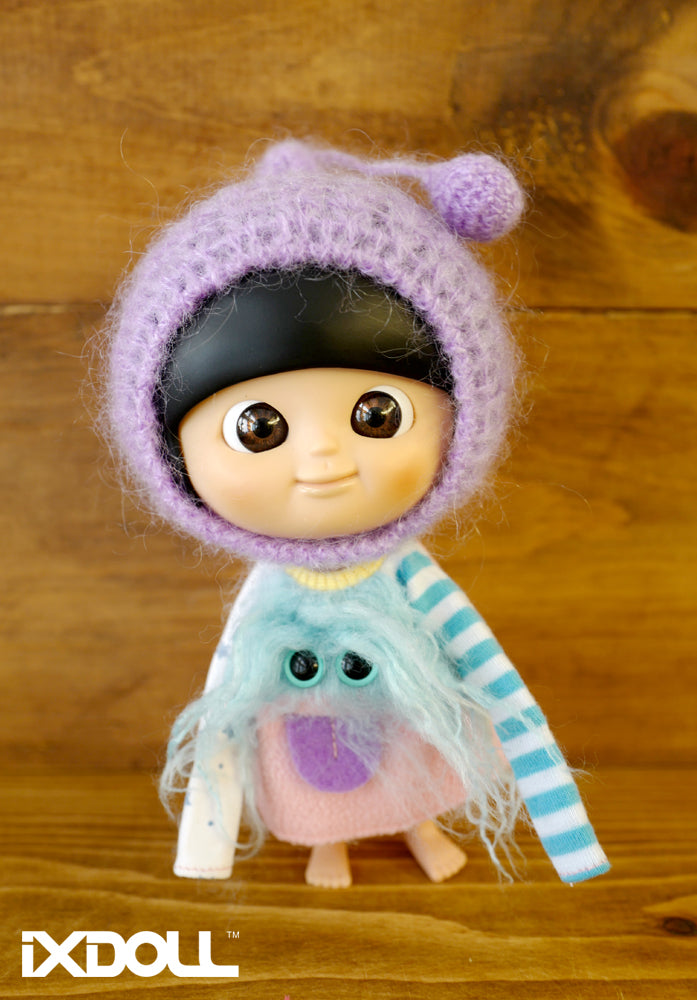 [AHT42] Pixie Knit Hat / Lilac