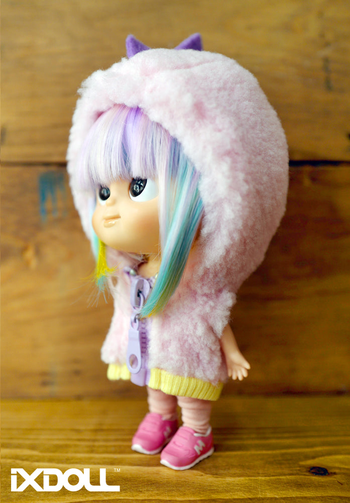 [OF235] Colorfully Sock (Pale Pink)