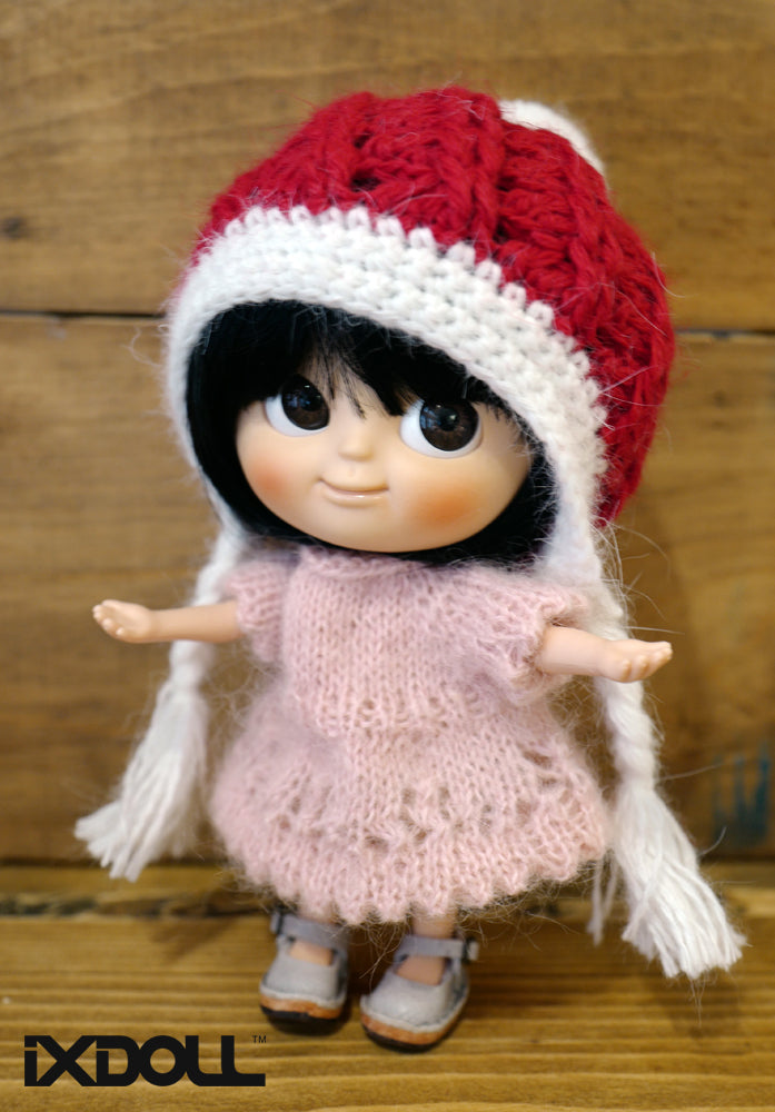 [AHT48] X'mas Braid Hat / Red