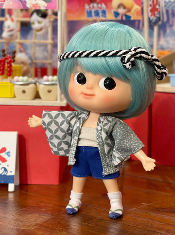 [OF441b-O] 浴衣Yukata Boy Blue ** AMMC/MMC size outfit**