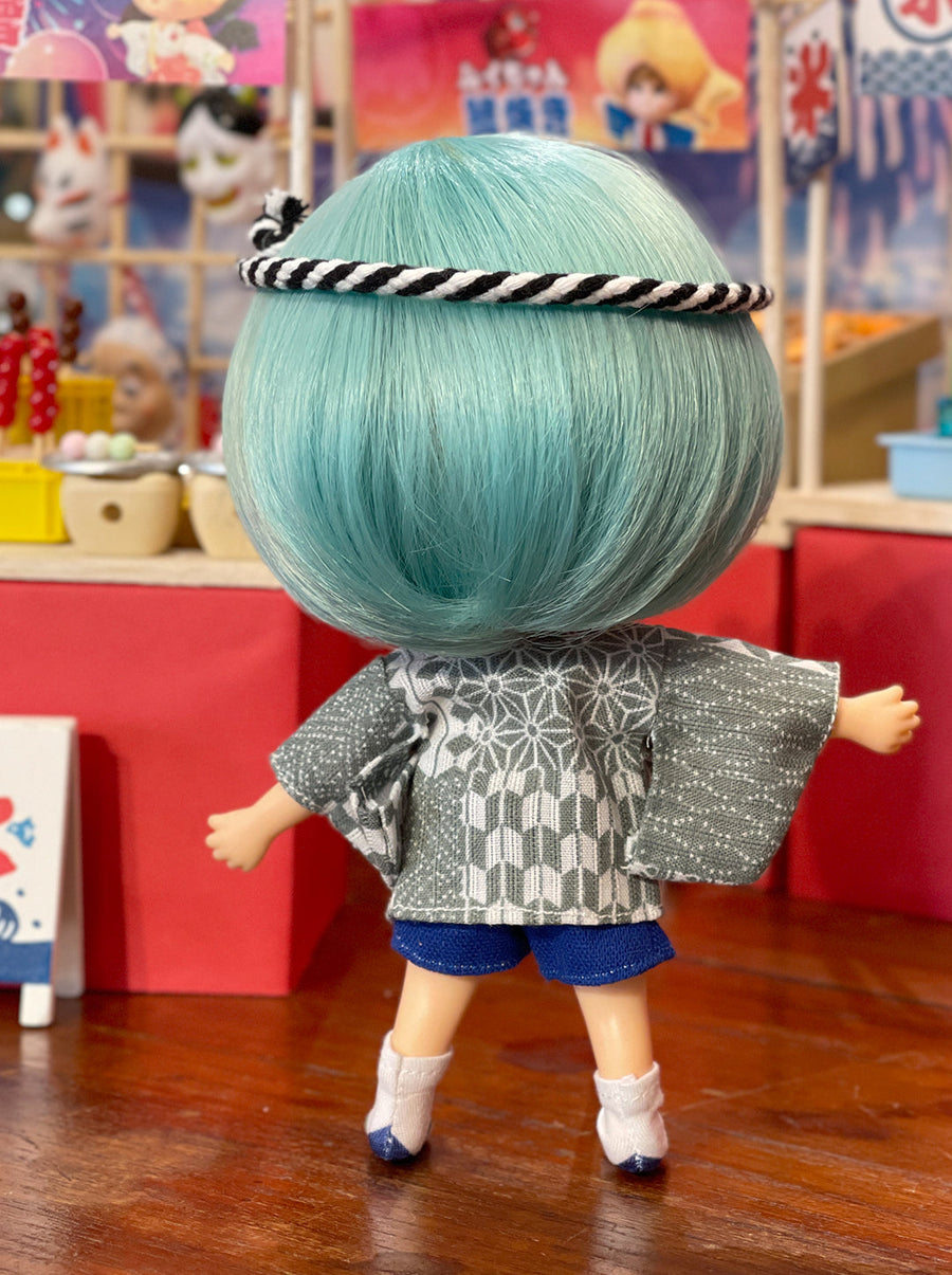 [OF441b-O] 浴衣Yukata Boy Blue ** AMMC/MMC size outfit**