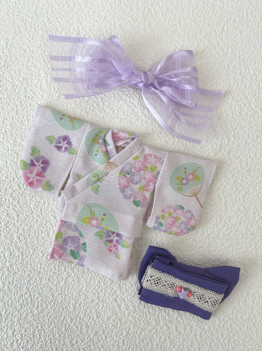 [OF442f-O] 浴衣 Yukata Girl Purple Glory ** AMMC/MMC size outfit** ♡ Pre-order ♡