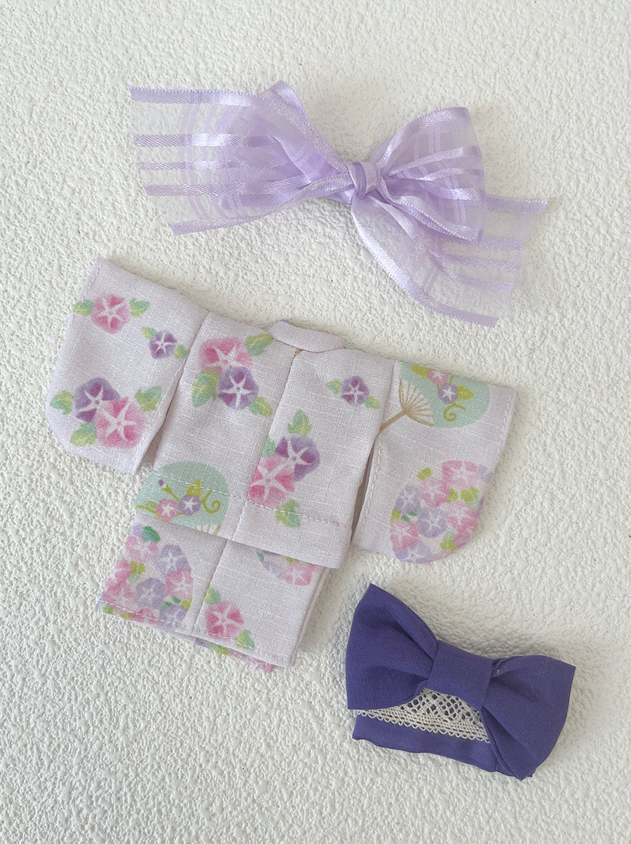 [OF442f-O] 浴衣 Yukata Girl Purple Glory ** AMMC/MMC size outfit** ♡ Pre-order ♡