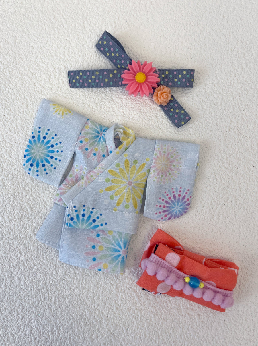 [OF442f-O] 浴衣 Yukata Girl Purple Glory ** AMMC/MMC size outfit** ♡ Pre-order ♡