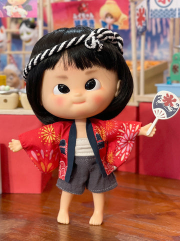 [OF443a-O] 夏祭外套Happi Coat Red ** AMMC/MMC size outfit**
