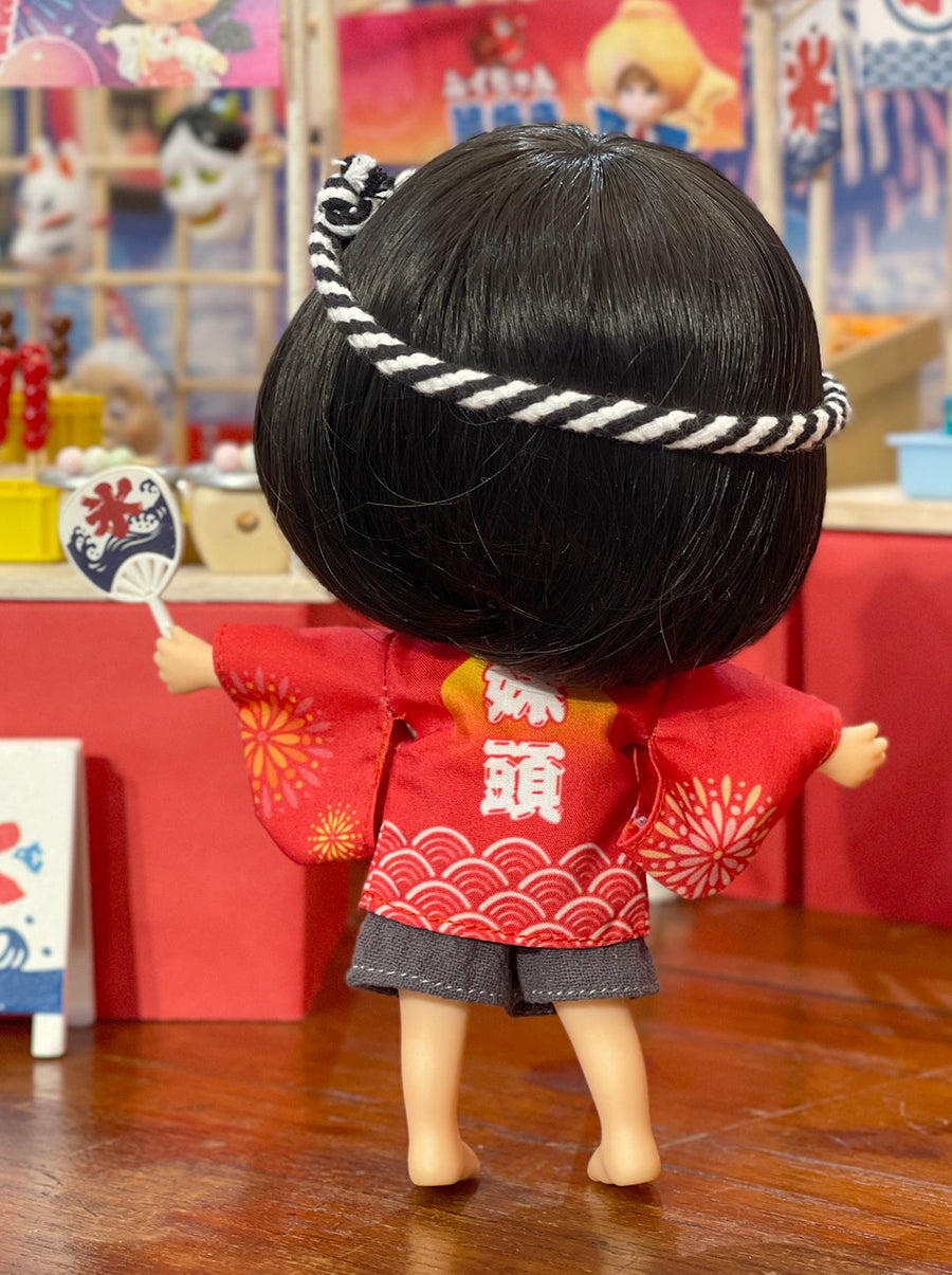[OF443a-O] 夏祭外套Happi Coat Red ** AMMC/MMC size outfit**