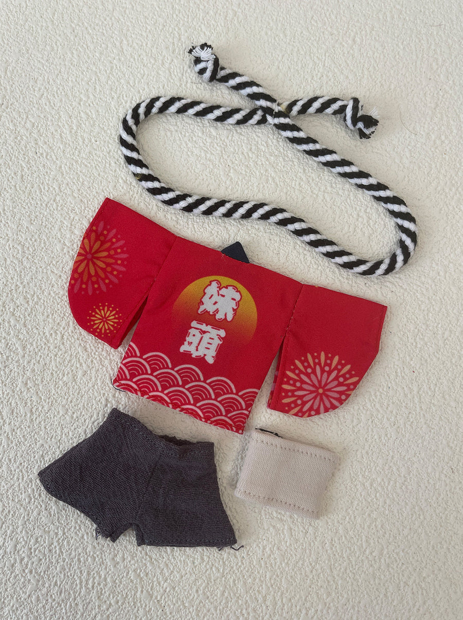[OF443a-O] 夏祭外套Happi Coat Red ** AMMC/MMC size outfit**