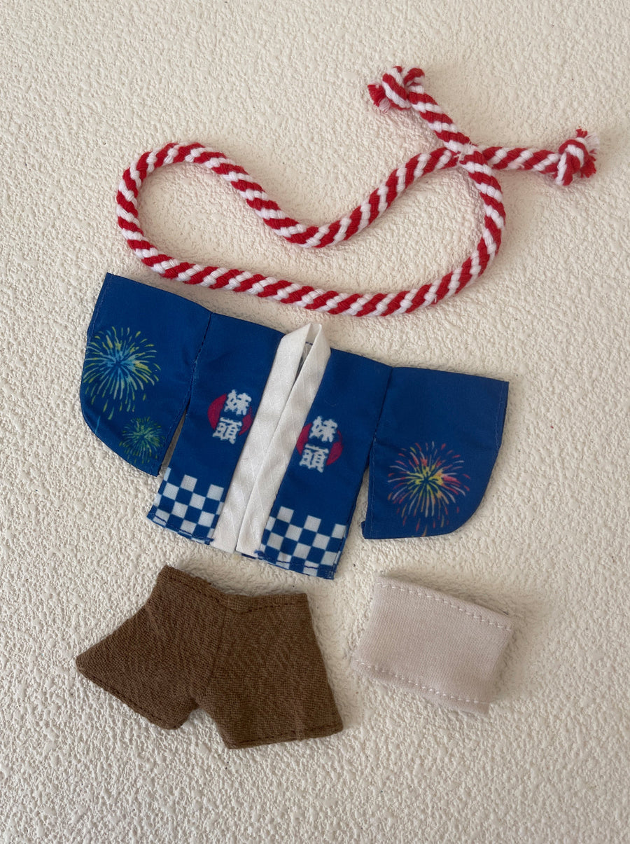 [OF443b-O] 夏祭外套Happi Coat Blue ** AMMC/MMC size outfit**