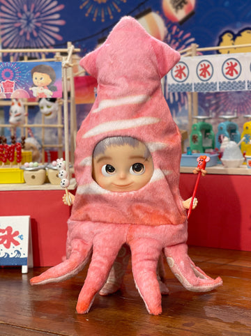 [OF445b-O]  烤魷魚 Ikayaki RED** AMMC/MMC size outfit**  ♡ Pre-order ♡