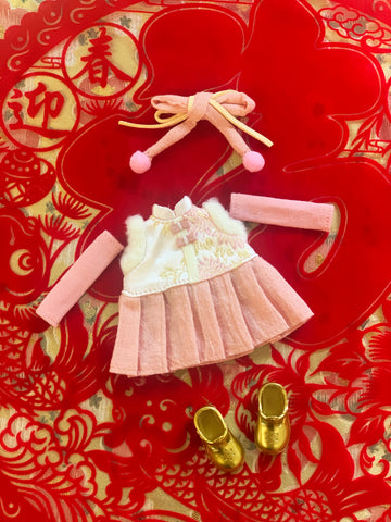 [OF404] Lunar New Year Dress Set (Pink)