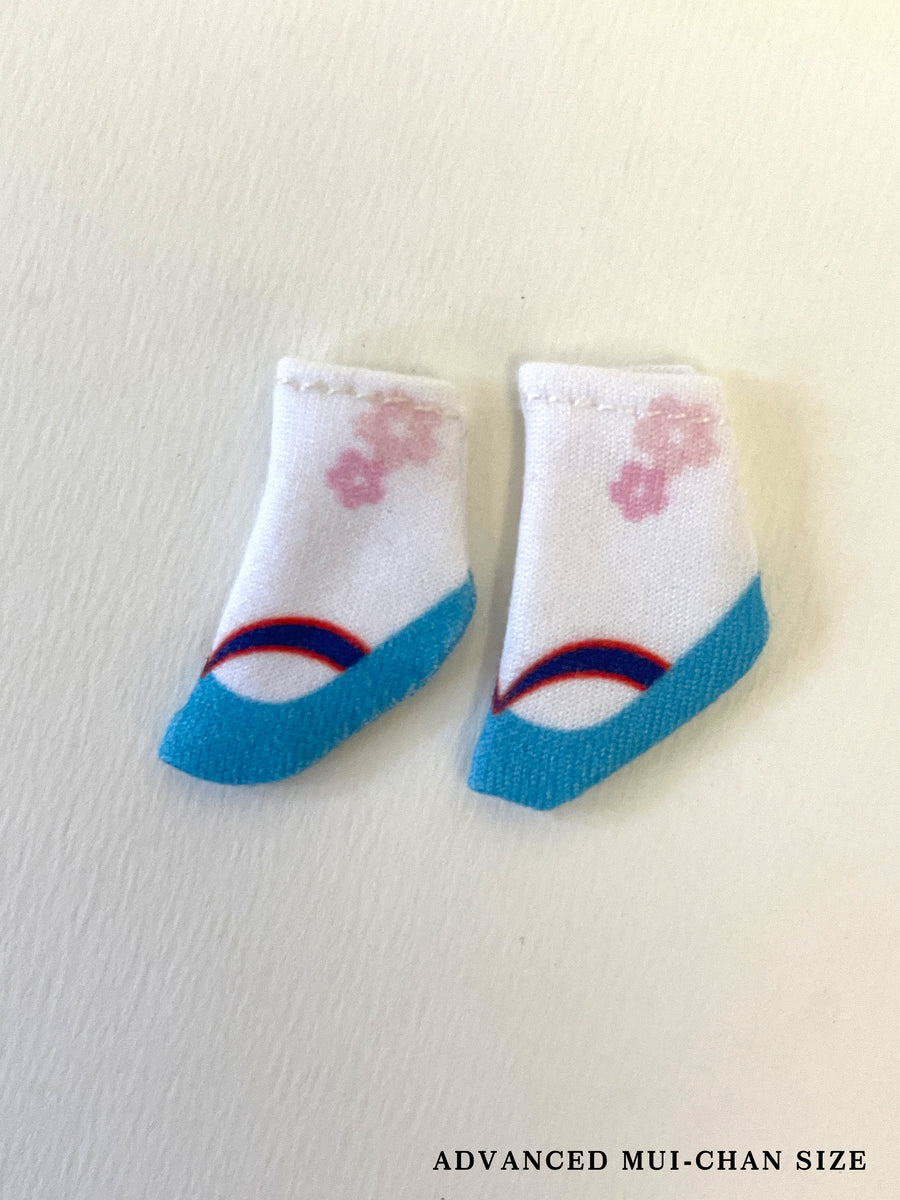 [OF444c-O] 和風sock / Blue ** AMMC/MMC size sock**