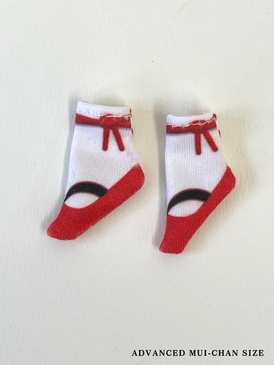 [OF444d-O] 和風sock / Red ** AMMC/MMC size sock**
