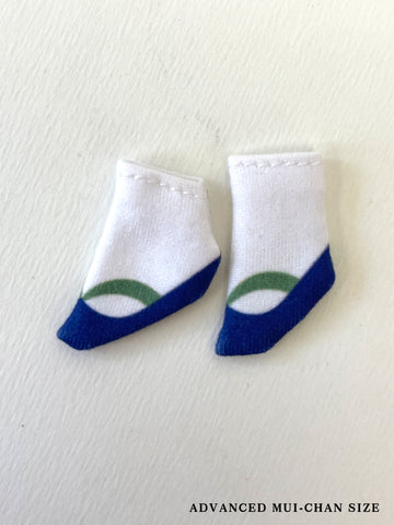 [OF444e-O] 和風sock / Deep Blue ** AMMC/MMC size sock**
