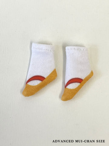 [OF444g-O] 和風sock / Yellow ** AMMC/MMC size sock**