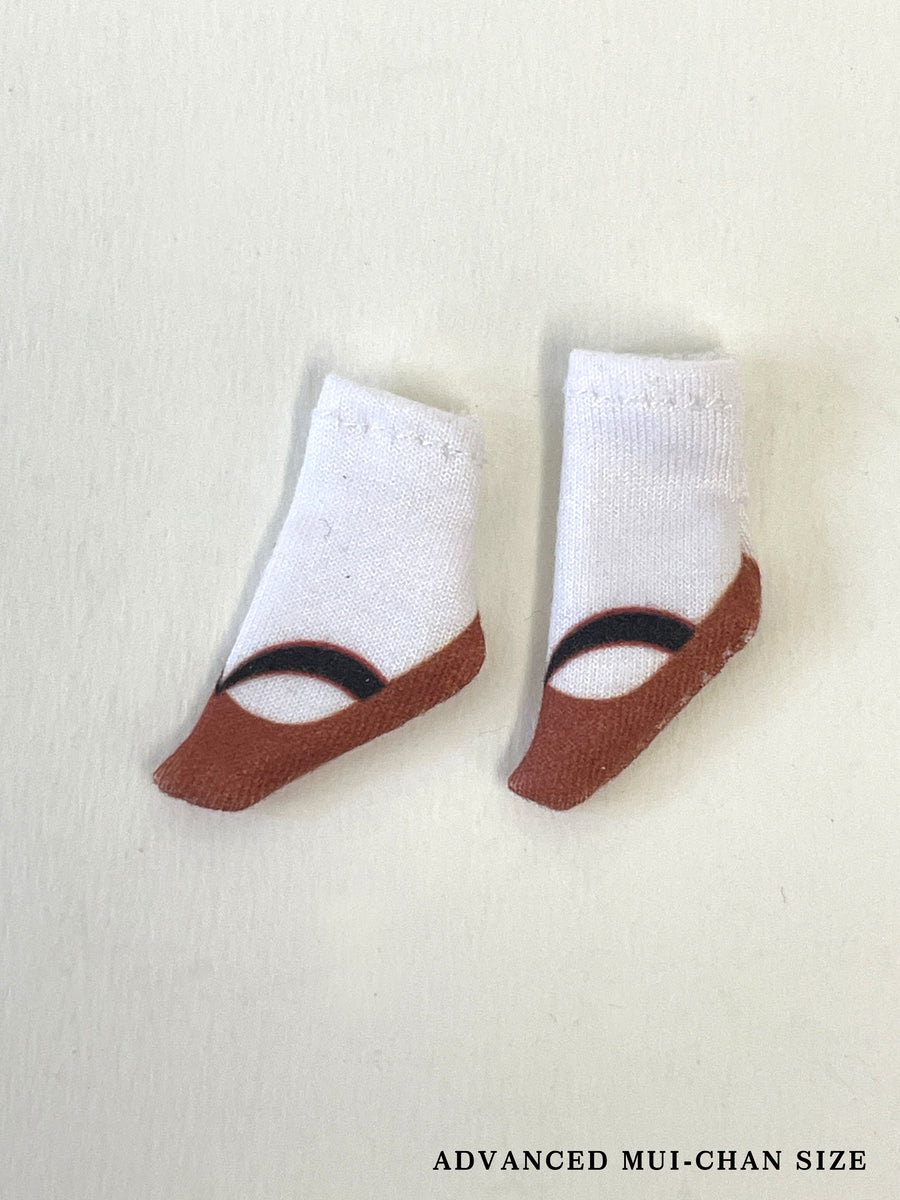 [OF444h-O] 和風sock / Brown ** AMMC/MMC size sock**