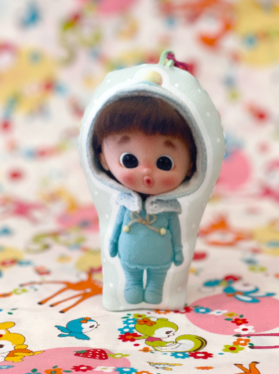 [MBC02-O] Mui's Baby Mini Cushion keychain/ Showa Baby