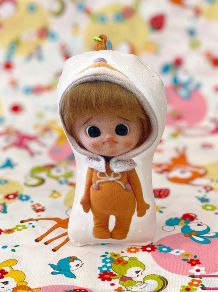 [MBC02-O] Mui's Baby Mini Cushion keychain/ Showa Baby