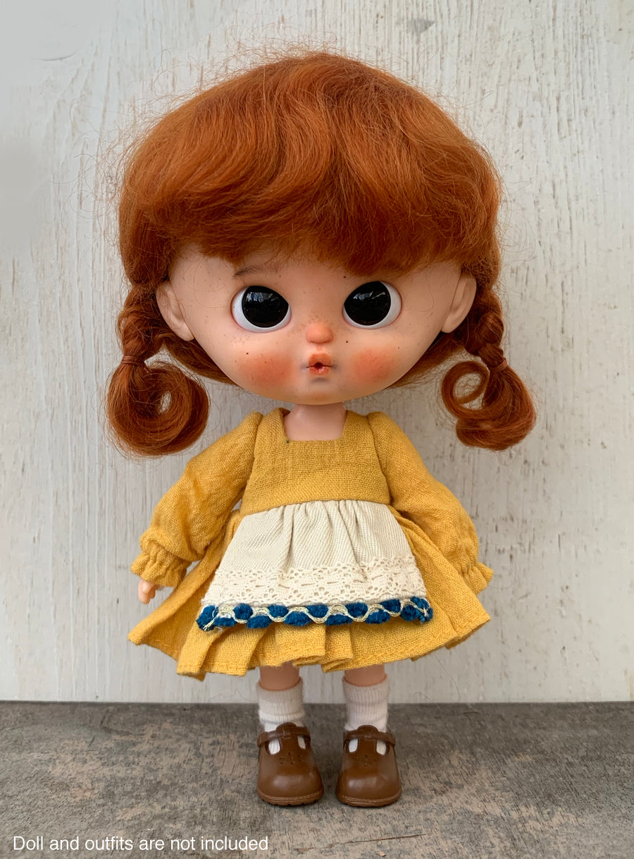 [DW40] Mohair Wig - Double Dutch Braids / Terracotta