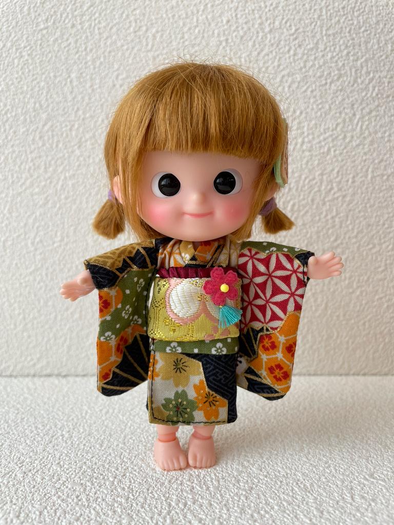 [MDF011d] KIMONO set D  深藍色 ♡ 肥妹/pocket mui size ♡