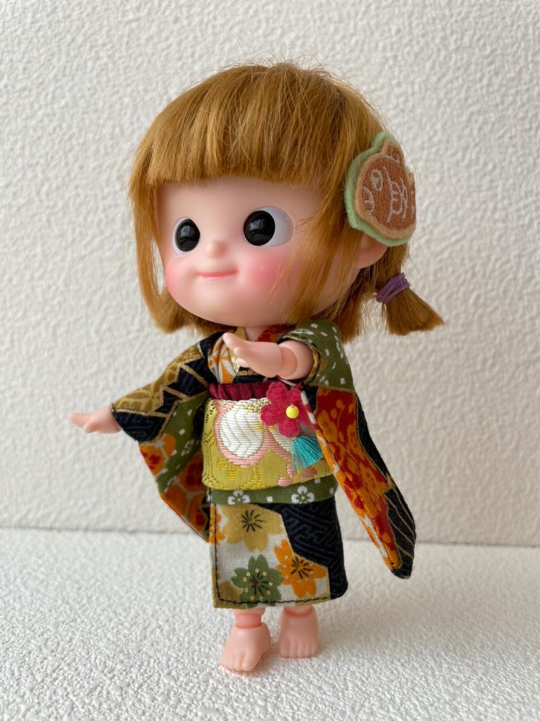 [MDF011d] KIMONO set D  深藍色 ♡ 肥妹/pocket mui size ♡