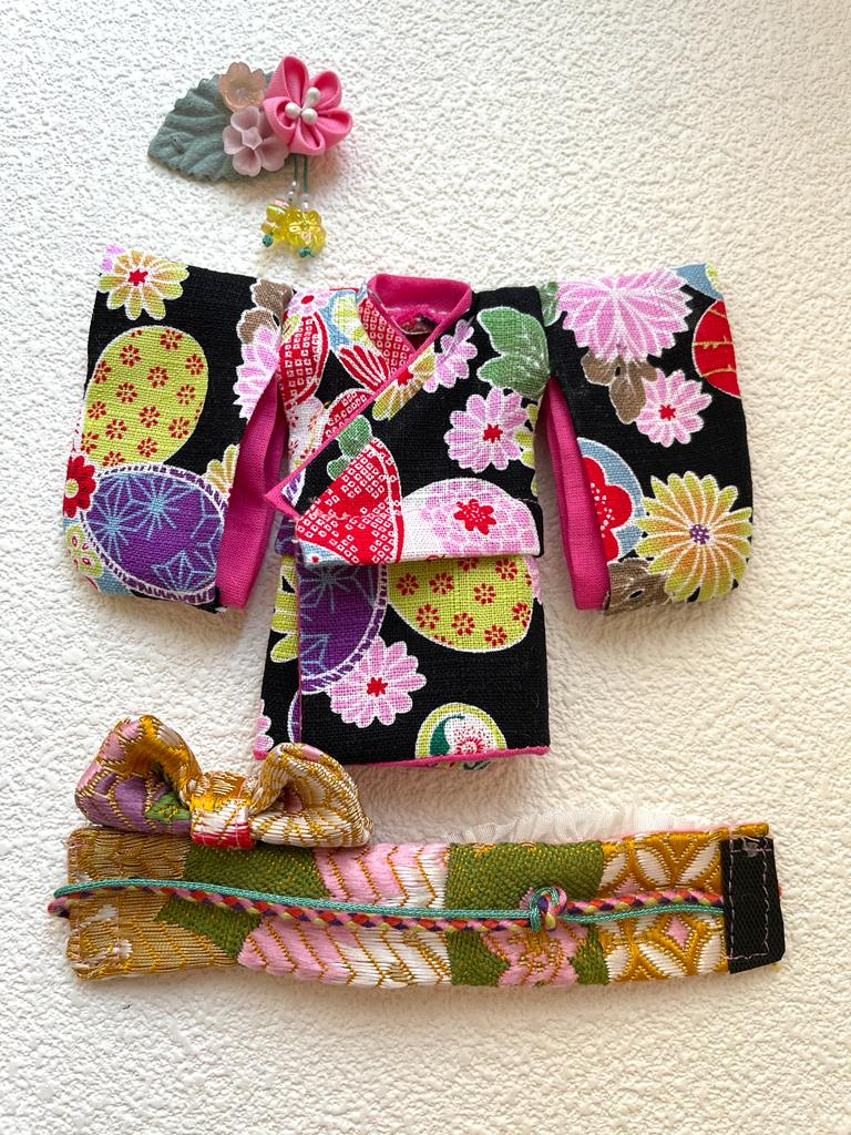 [OF453e] 和服 KIMONO ♡ 黑色 ♡ AMMC/MMC size