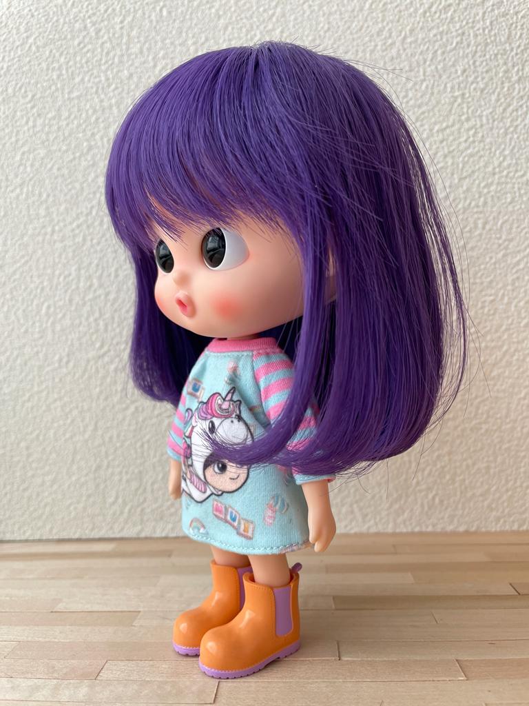 [DW84] Hair Wig - Long Bob Hair / Purple