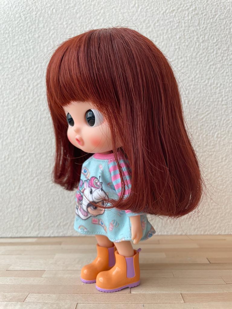 [DW51a] Hair Wig - Long Bob Hair /Brown