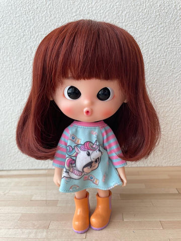 [DW51a] Hair Wig - Long Bob Hair /Brown
