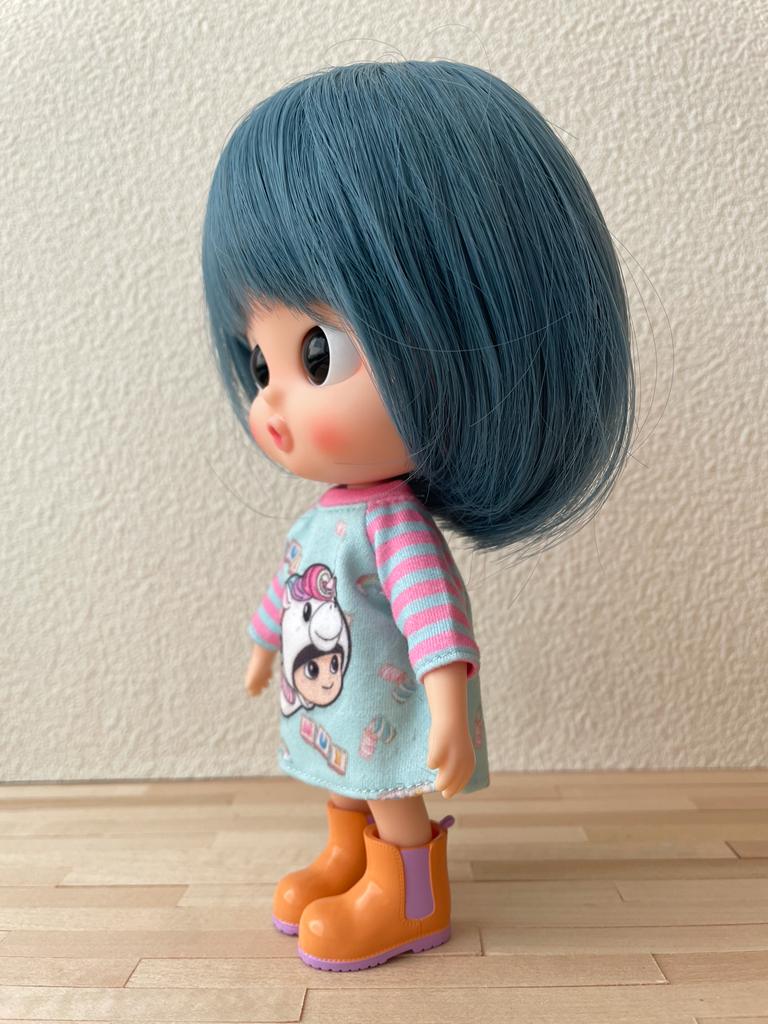 [DW67] Hair Wig - Bob Hair / Smoky Blue