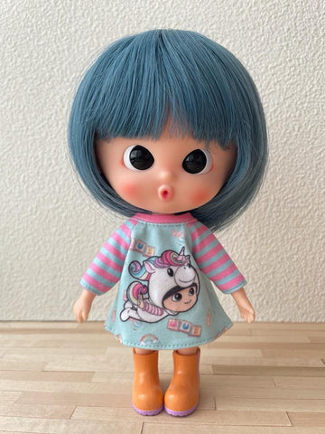 [DW67] Hair Wig - Bob Hair / Smoky Blue