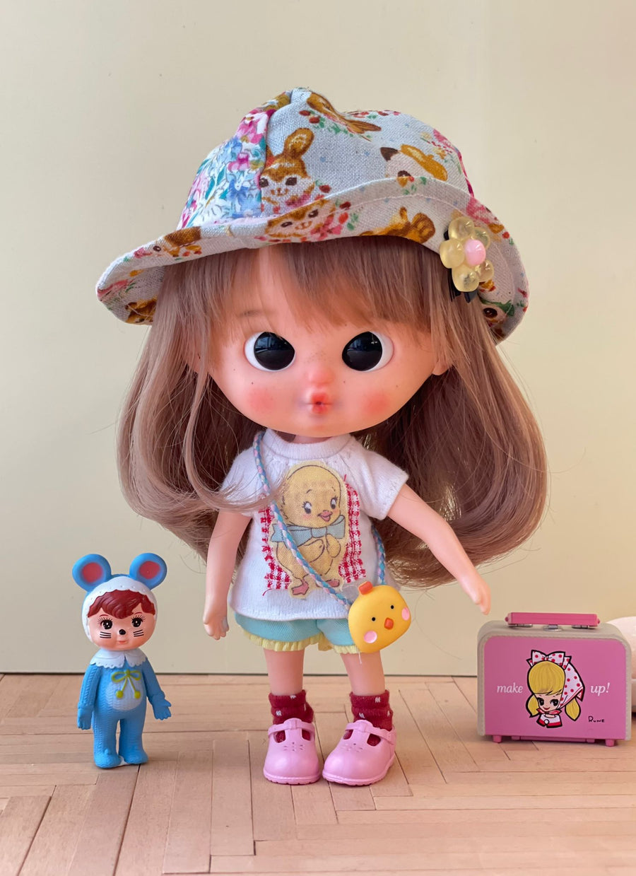 [AHT60b] Mui Summer Hat 花花動物 / Floral animal  ♡♡ AMMC size ♡♡