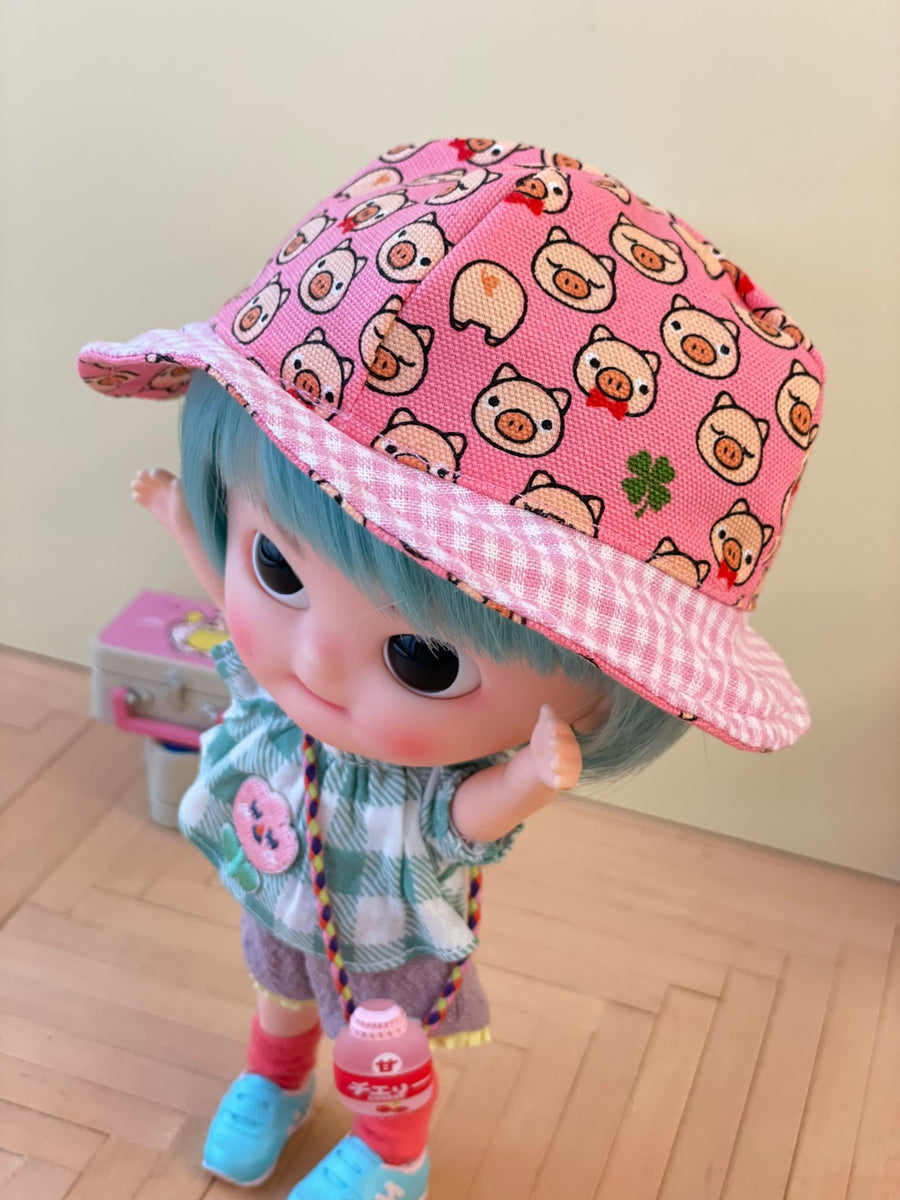 [AHT60c] Mui Summer Hat 小豬 / piggy  ♡♡ AMMC size ♡♡