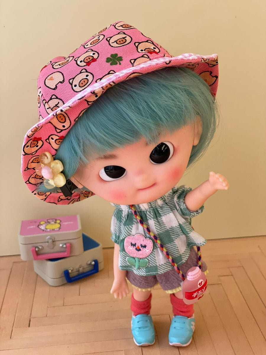 [AHT60c] Mui Summer Hat 小豬 / piggy  ♡♡ AMMC size ♡♡