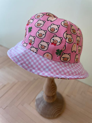 [AHT60c] Mui Summer Hat 小豬 / piggy  ♡♡ AMMC size ♡♡